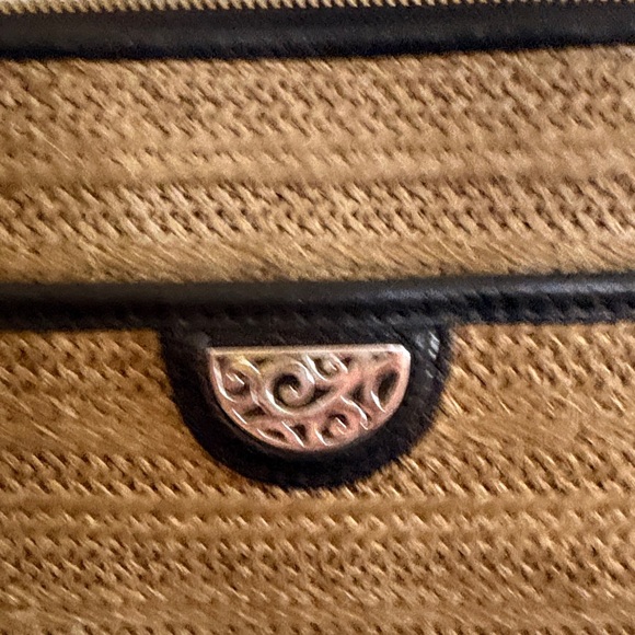 Brighton Tan and Black Woven Crossbody Bag - Picture 3 of 10